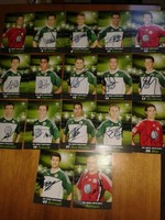 VFL Wolfsburg – die Wölfe -  17 original signierte Autogrammkarten, top Zustand