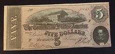 1864 $5 Confederate Note (Cu)
