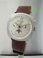 Vintage Difor Suisse Vollkalender Mondphase Chronograph Valjoux 88 -NOS_