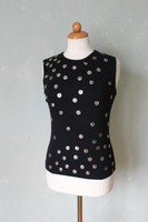 Miss Sixty Shirt Top T-Shirt schwarz Münzenimitat Römer Gr. S 36 (Q1)*