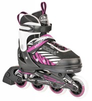 Hudora Mia Kinder Inline Skates größenverstellbar 29 - 40 schwarz-lila NEU 72804