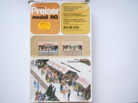 Weihnachtsmarkt Bude Stand T+K christmas market stall, Preiser 524 1:87 H0 boxed