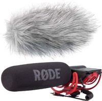Rode Videomic Rycote Richtmikrofon + KEEPDRUM WS-WH Windschutz