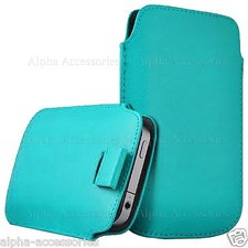 Premium Leather Pull Tab Pouch Case Cover Holster For Various Mobile Phone Apple