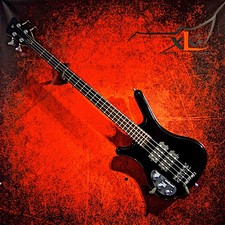 WARWICK LEFT HANDED RB CORVETTE $$ 4 BLACK POLISH LEFTY BASS GUITAR