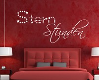 Wandtattoo Wandaufkleber Zitat Spruch Deko Tatoo Vers Schlafzimmer Stern Stunden