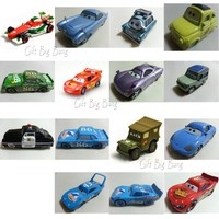 3 Autos Mattel Disney Pixar Cars McQueen Sally Sarge Sheriff King Miles 1:55 