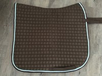 Eskadron Cotton Schabracke Dressur DL lightnougat Braun - Wie NEU! TOP! Ansehen!