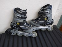 Inliner/Rollerblade Gr.40  plus 6tlg. Protektorenset leichte Gebrauchsspuren 