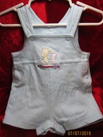 Carters Boys Infant Cotton Solid Blue Jumper Bib Shorts Yellow Doggy Car 0-3 Mth