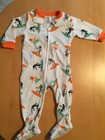 Baby Boys Size 12 Months Carters footed Sleeper Pajamas Surfer Dogs EUC