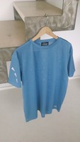 Doublesix Funktionsshirt, Herren, Radlershirt, Joggen, Trikot, grau/blau, XL