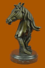  Abstract Modern Art Horse Head Bust Statue Figurine Bronze Sculpture Figure