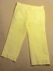 JANIE and JACK Girls Linen and Cotton lined Yellow size 6 Pants Preppy EUC