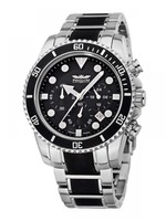 Perigaum P-1302-S-BRC Chronograph silber-schwarz