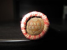 Mixed Wheat Indian Penny Shotgun Roll With An Indian Head Cent End! 50 Coins 727