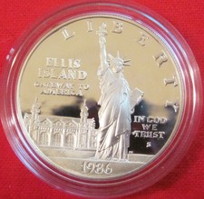 (20) 1986-S Ellis Island Proof -$1.00 Commemoratives-In Airtites -90% Silver