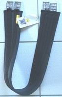 Kavalkade Sattelgurt, schwarz, 110 cm,  innen Neopren, außen Kunstleder + Nylon 