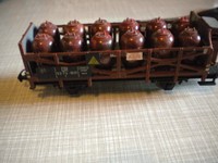 Maerklin H0 Fleischmann Rocco? Gas - Fass - Wagen ? mit Bremserhaus org. vintage