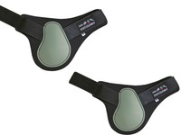 Streichkappen Softopren für Hinterbeine HKM Springgamaschen hinten schlamm taupe