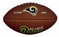 St.Louis Rams Football NFL Soft Touch Ball,Wilson Collector,1/2 Size