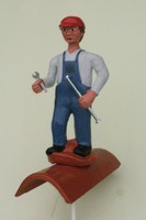 Installateur Klempner als Dachschmuck Firstschmuck Firstreiter 