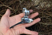 vintage rennradumwerfer campagnolo record front derailleur 32mm schelle