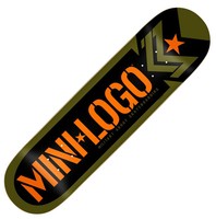 Mini Logo Skateboard Deck - Minilogo Bomb - 8.0 Grün