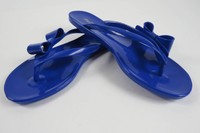 MELISSA Schuhe Zehentrenner Kunststoff Badeschuhe Strandschuhe blau NEU OVP