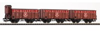 PIKO 58339 3-tlg. Set gedeckter Güterwagen SPA-MONOPOLE, B, Ep. III       #24977