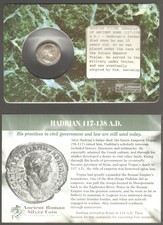 Roman Empire Hadrian Victory Silver Denarius 117-138 Ad