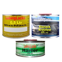 Autolack 1,25 Liter Set für BMW Farbtöne W Autolack mit Klarlack und Härter 