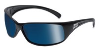 Bolle Women's Recoil Sunglasses Polarized Off Shore Medium/Large Shiny Black