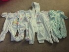 NWOT! Lot Of 5 Baby Girl Carters And Little Me Pajama Clothes! Size 6 Months!