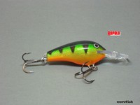 Rapala Wobbler Fat Rap 5cm FR05 P Perch - neu & selten