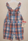NEW $32 OshKosh B'gosh Shortalls OVERALLS Shorts Bib Infant BOYS 12 18 24 months