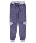 Simply Pink Little Girls' "Zipper Delta" Jogger Sweatpants (Sizes 4 - 6X)