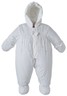 London Fog Baby Girls Warm Winter Footed Snowsuit with Snapped Sleeve Ends