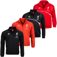 Liverpool FC Warrior Jacke Freizeit Fussball Präsentationsjacke S M L XL 2XL neu
