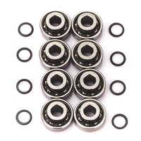 Tera 8x Dark Wolf ABEC-11 Skateboard Kugellager für Inliner Longboard Waveboard