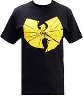 Wu-Wear Broken Logo Tee T Shirt T-Shirt Wu-Tang Clan Wu Wear Black Mens New 