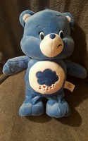 TALKING GRUMPY BEAR CARE BEARS  PLUSH Stuffed Animal Glitter 13" EUC 