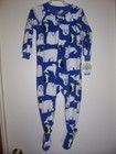 CARTER'S CHILD OF MINE BOYS FOOT-IN SLEEPER POLAR BEARS NEW!!!