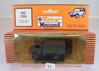 Roco Minitanks 1/87 No.326 MB Unimog 1300 L Bundeswehr Feuerwehr OVP #94