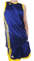 ADIDAS BASKETBALLTRIKOT SHIRT BLAU GELB TRIKOT CLIMA GR. S M L XL XXL XXLT 4XLT