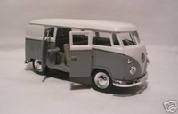 VW Bus Bulli 1:37 grau 1962 Modellauto Metall