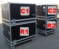 Hauben-Flightcase Typ C1 ohne Rollen für SANYO HF15000 + Flugrahmen,prof. Bieter