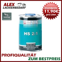 Master Troton 2K HS Acryl Klarlack Kratzfest 2:1 1Liter
