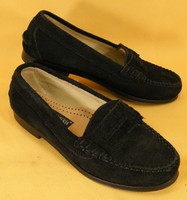 Antica Cuoieria - Loafer - Slipper - Wildleder schwarz - Gr. 37 #13196