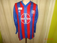 FC Bayer 05 Uerdingen Original Adidas Langarm Trikot 1987/88 "BAYER" Gr.M TOP